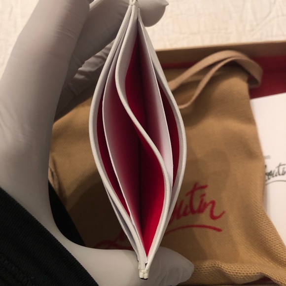 Christian Louboutin-W Kios Loubinthesky Laser-Cut Card Case - Picture 9 of 13